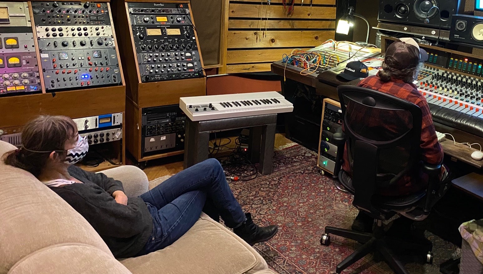 Melissa Moore Linkous and Alan Weatherhead at Montrose Recording Melissa Moore Linkous and Alan Weatherhead at Montrose Recording